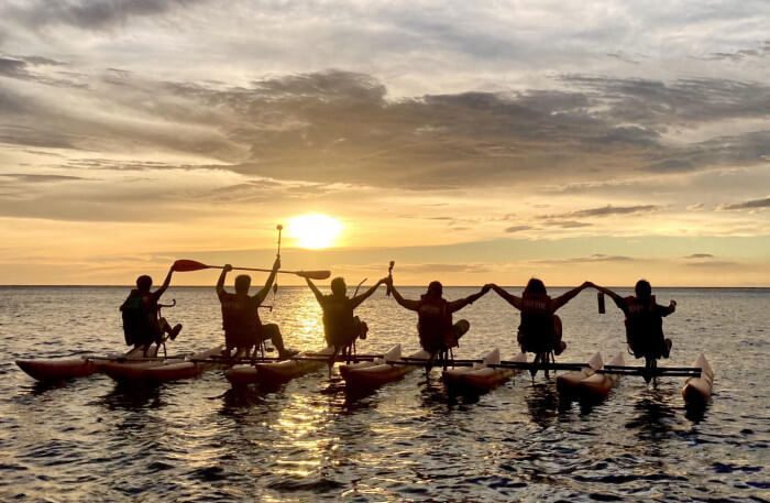 在水上賞夕陽 在水上賞夕陽