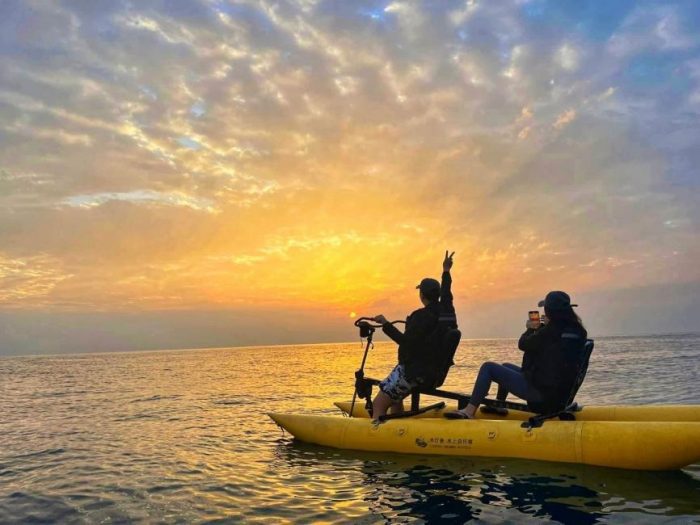 日月潭水上自行車 日月潭水上自行車